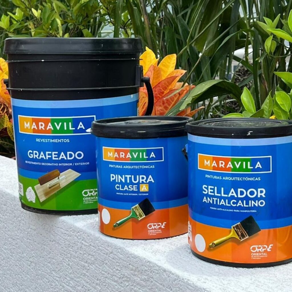 Presentación de nuevos productos de un cliente que tiene una fabrica de Pinturas y revestimientos llamada ORPVEGROUP