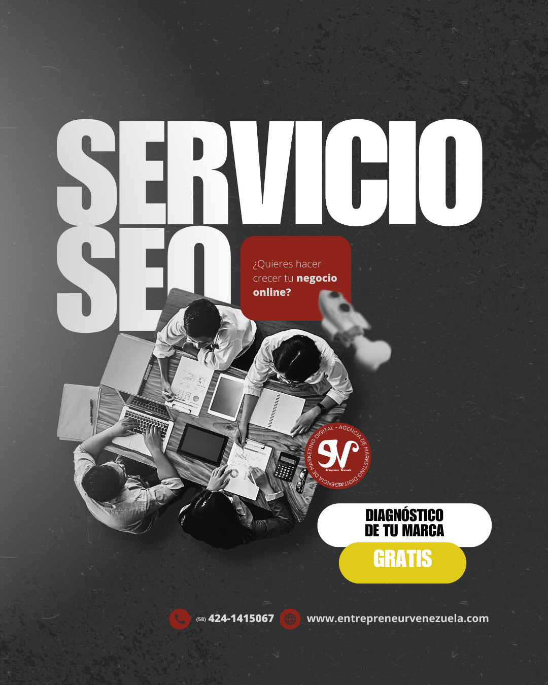 Servicio de Marketing Digital sobre  posicionamiento SEO en Google para empresas